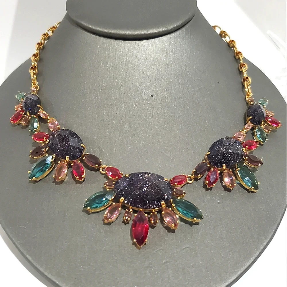 Gorgeous KATE SPADE Night Sky Jewels Statement Necklace - Picture 2 of 6